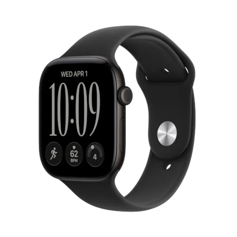 Apple Watch Series 12 - 46mm - Sport Band - M/L - Black - MJEL4LS/A