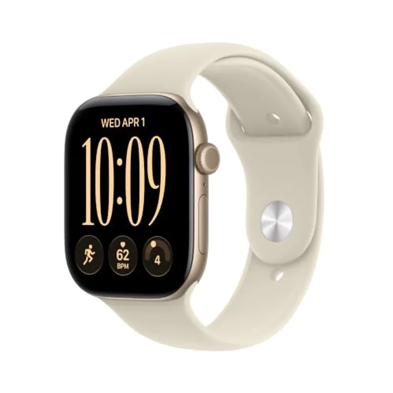 Apple Watch Series 12 - 46mm - Sport Band - M/L - Light Gold - MJEP4LS/A